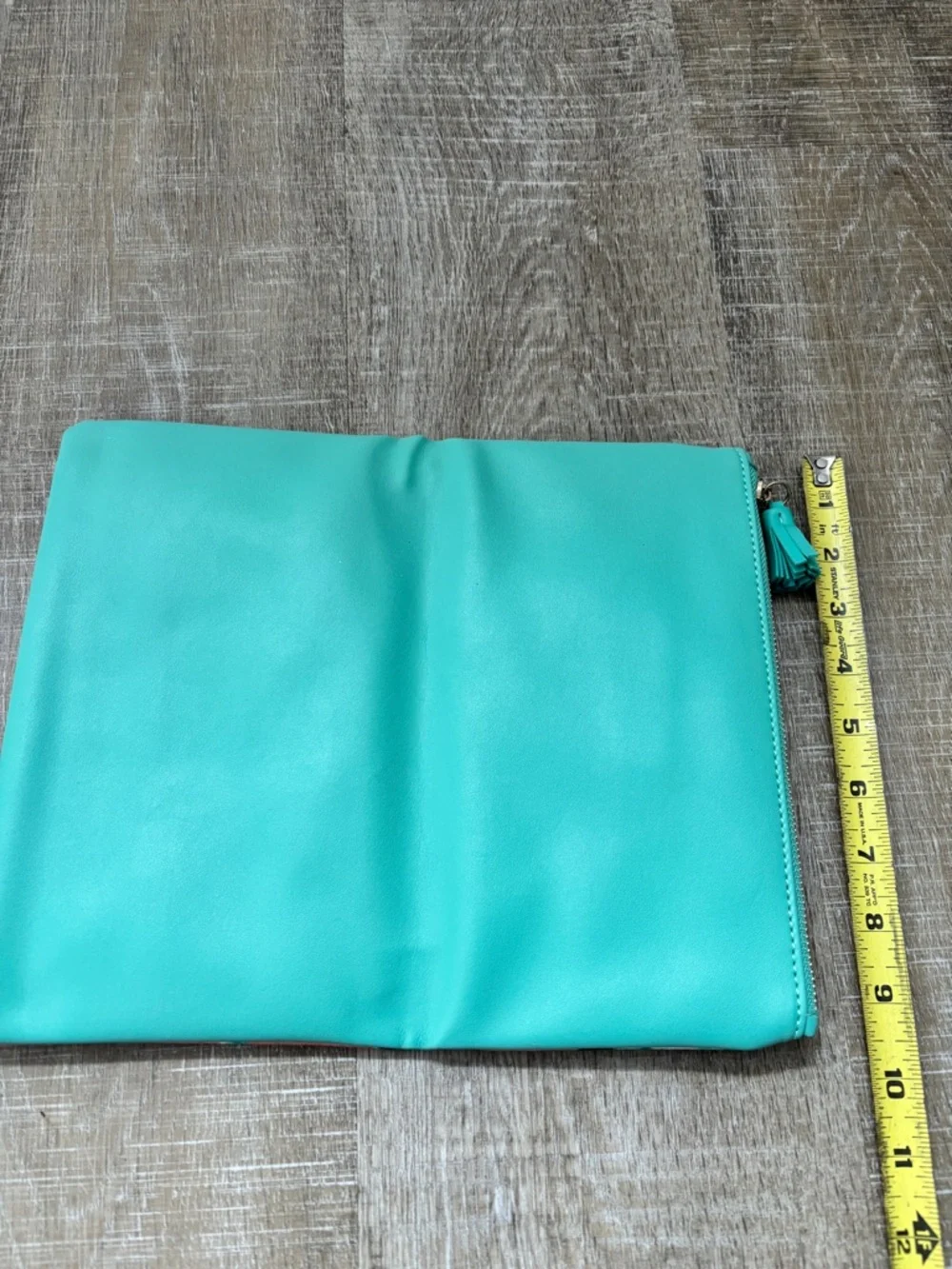 Rachel Pally Reversible Clutch Paradise Tropical Floral Mint Coral Vegan Leather